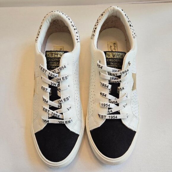 Vintage Havana Shoes - VINTAGE HAVANA Women's Mag Sneaker Oxford  Round Toe White/Black/Gold Sz 9
